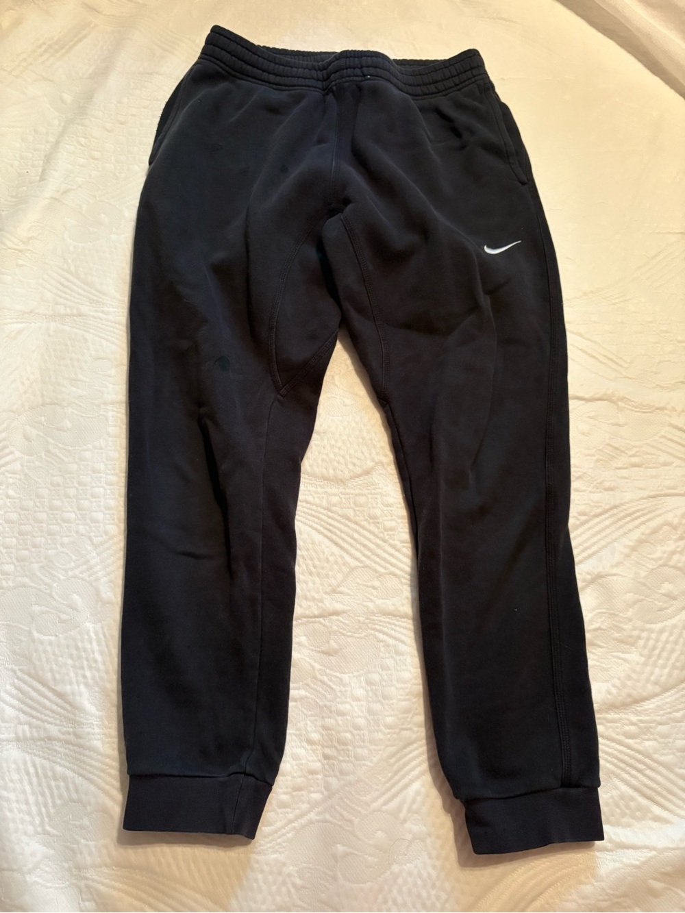 Nike Black Fleece Jogger Sweatpants Size Medium